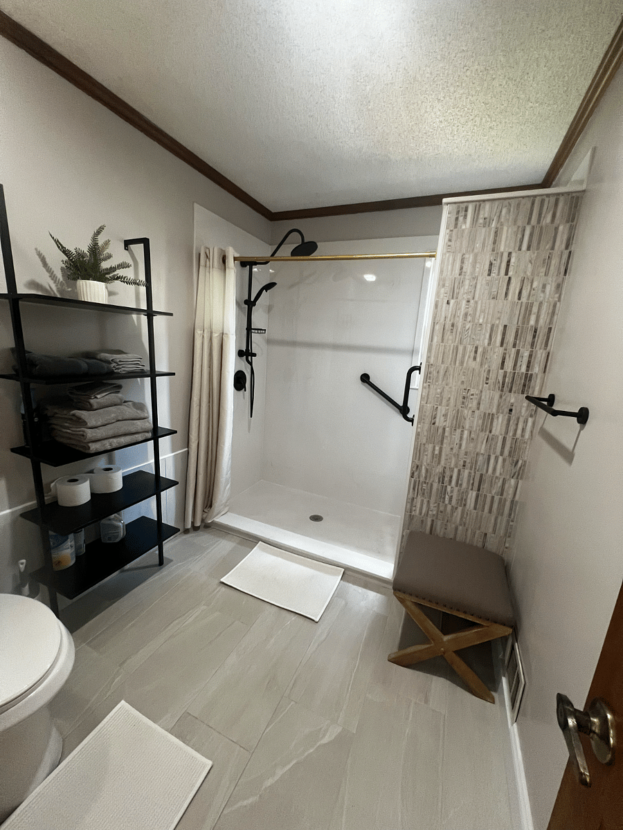 Newly renovated Master Shower