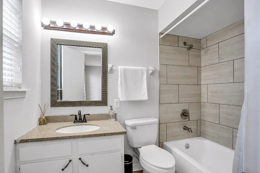 Primary bedroom attached bathroom