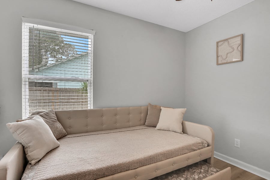 Sofa twin bed with pull out twin trundle bed