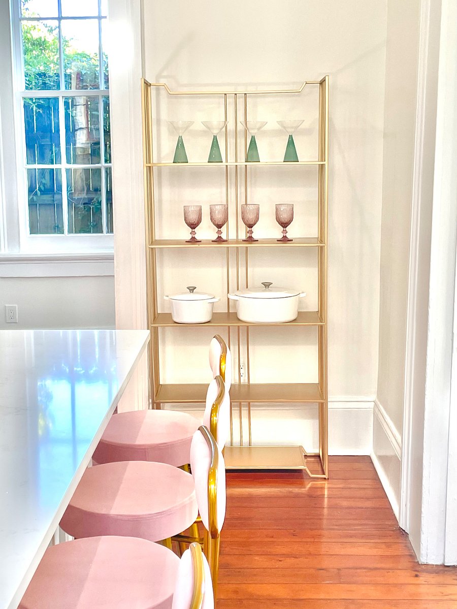 Fully stocked, wine glasses, cast iron dutch ovens, Keurig 