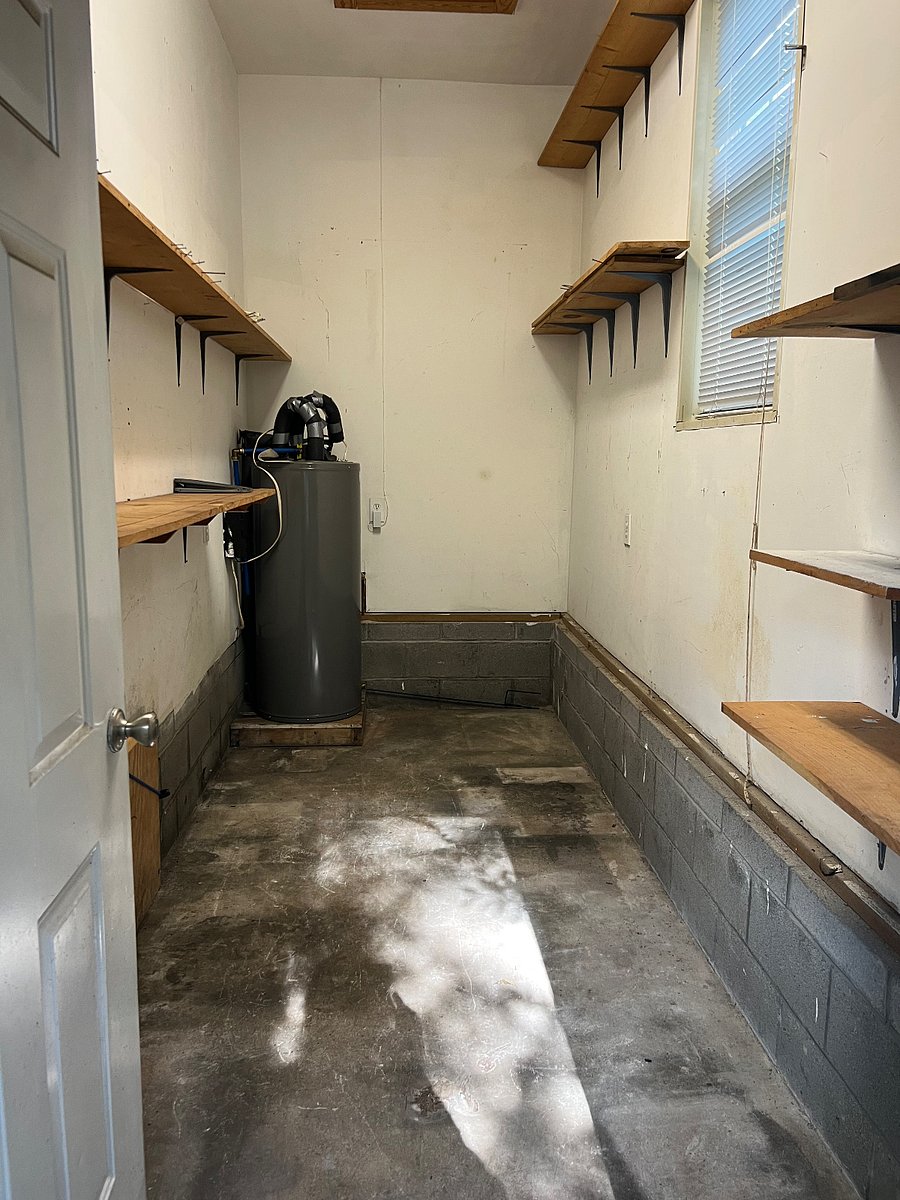 Storage area is large.
Room does LOCK!!!
Alarm  system is on this door too!