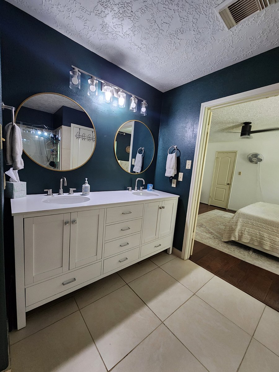 Master bath vanity downstairs