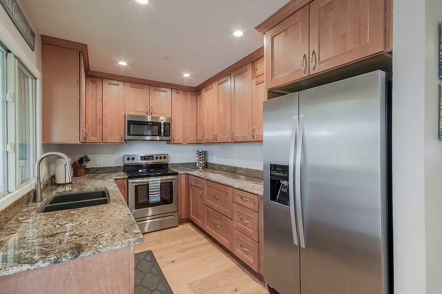 Gorgeous kitchen with ample storage.