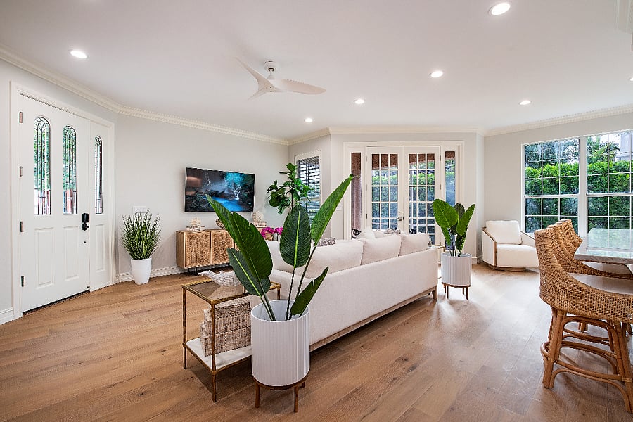 living room, door to lanai
