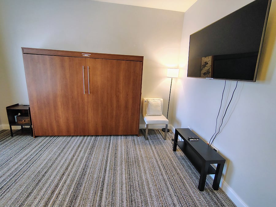 PARKVIEW-The Parkview is thoughtfully decorated with space-saving furniture allowing you to maximize the square footage of the room