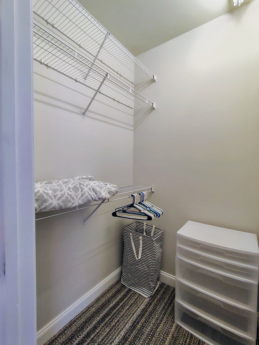PARKVIEW-generously sized walk-in closet 