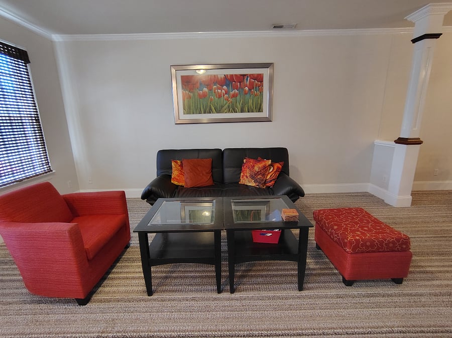 SHARED--Living Room flanked by beautiful pillars