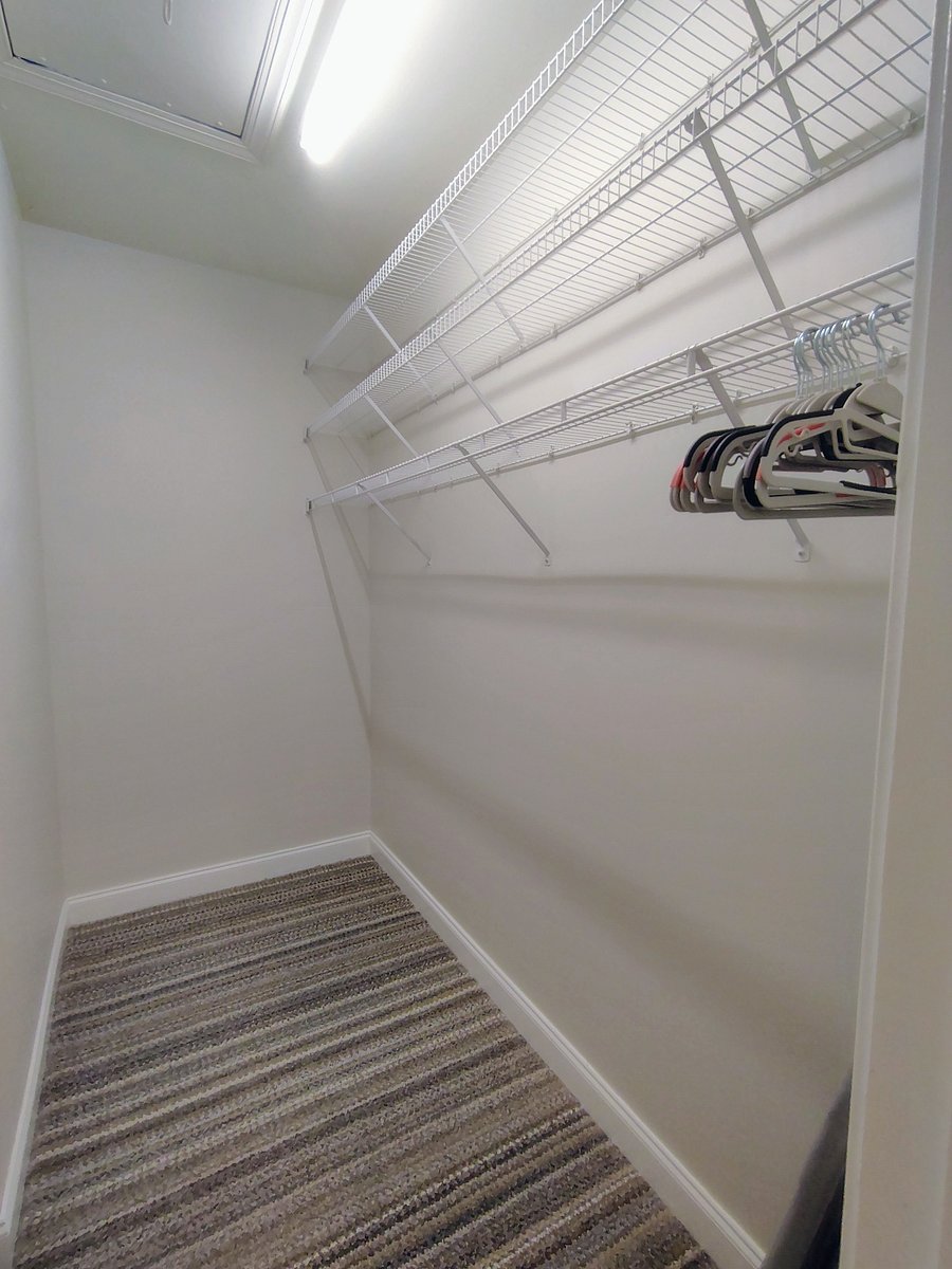 PIEDMONT--this walk-in closet could easily fit a twin bed and have plenty of space to spare