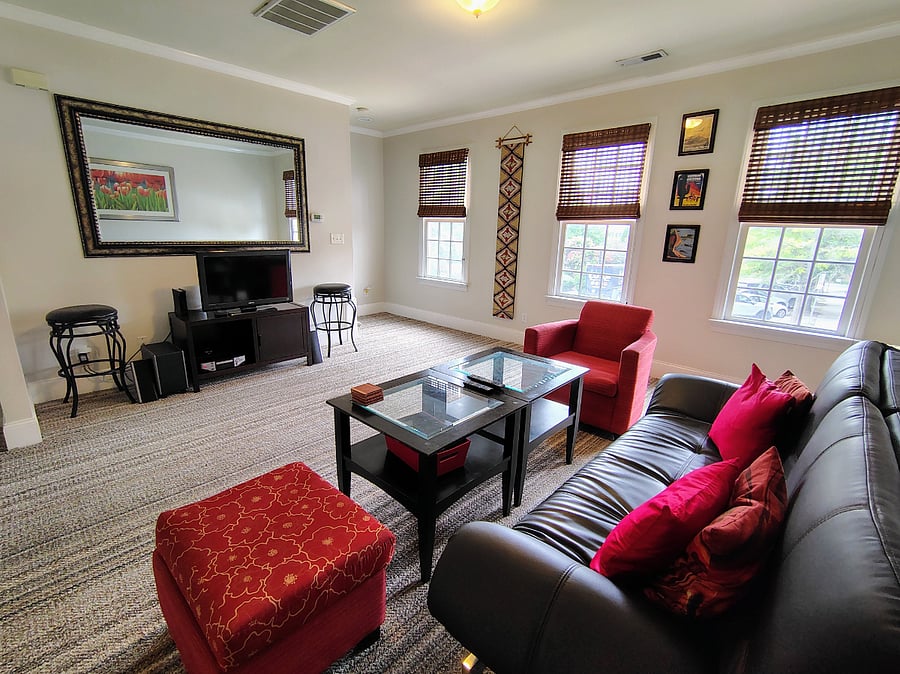 SHARED--LIVING ROOM has small smart tv 