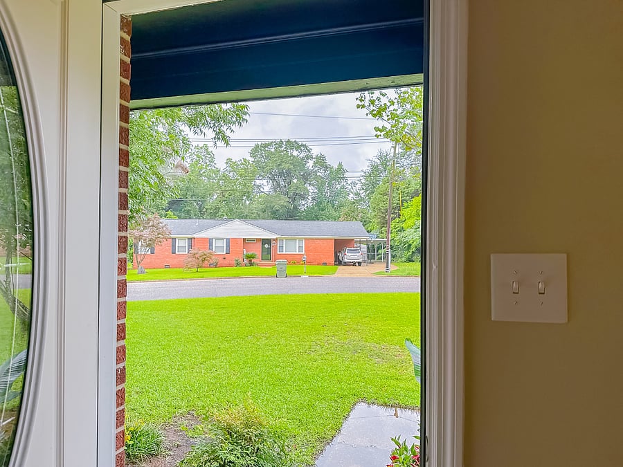 View from the front door.