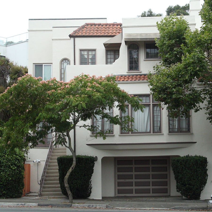 Landlords live in house above apartment, but entrances are separate
