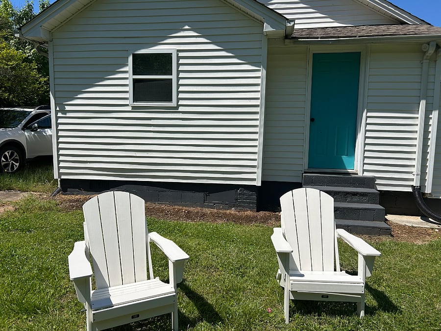 Back side of the home.