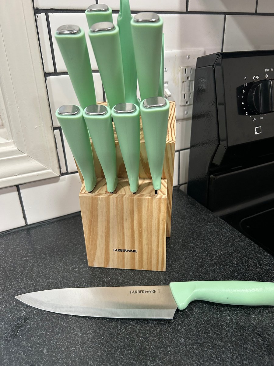 Faberware knives, with a little pizazz.