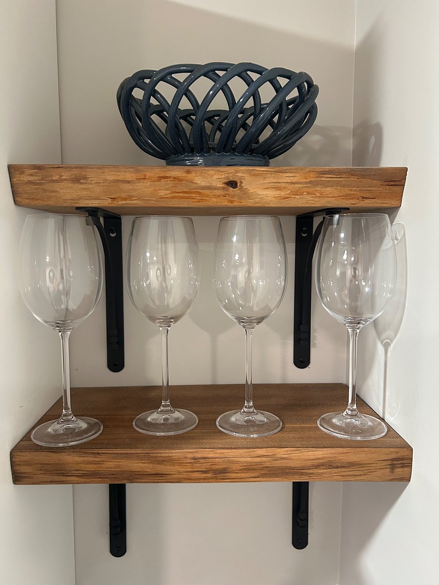 Elegant wine glasses for four.