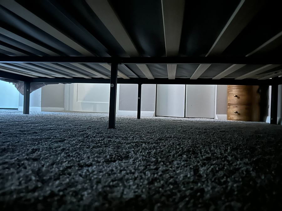 Plenty of room for underbed storage