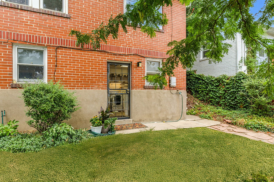 View of private apartment entrance from different angle