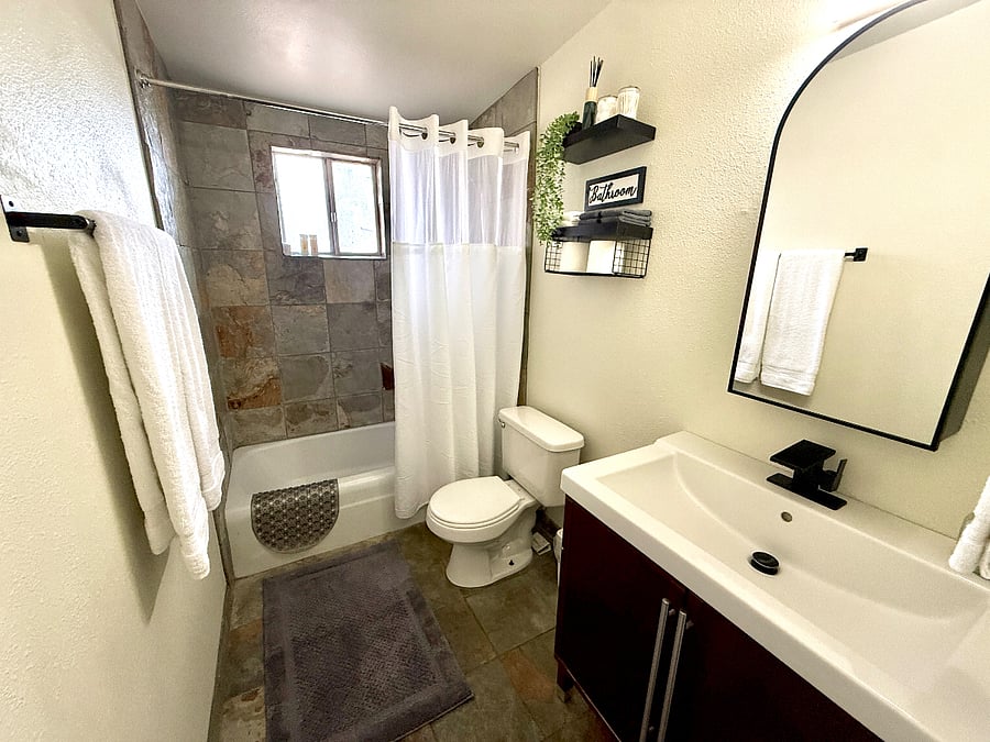 Hallway bathroom
