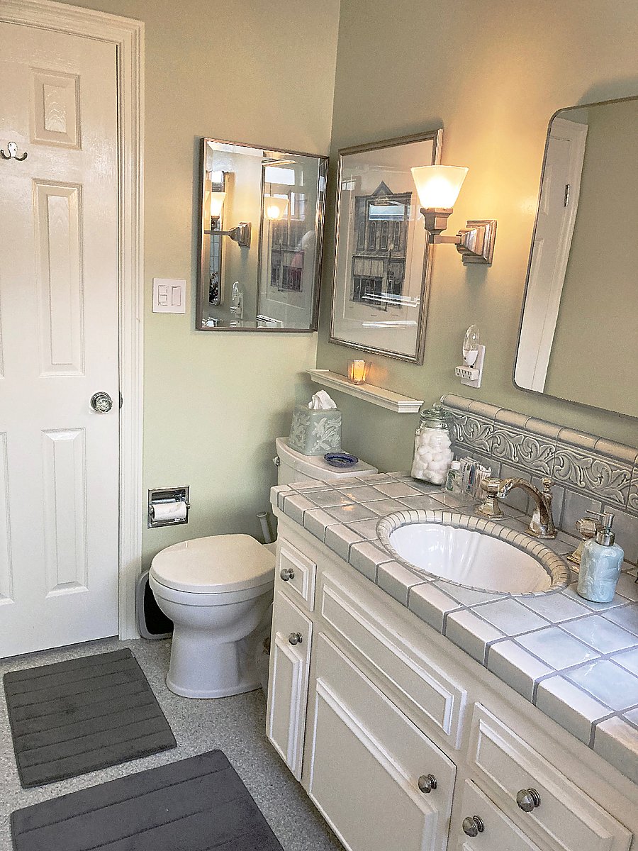 Hall bath view from tub.