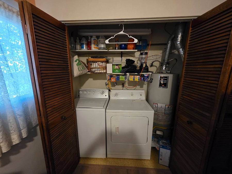 On site washer and dryer