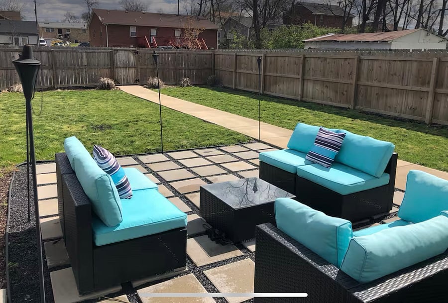 Fenced in Back Yard