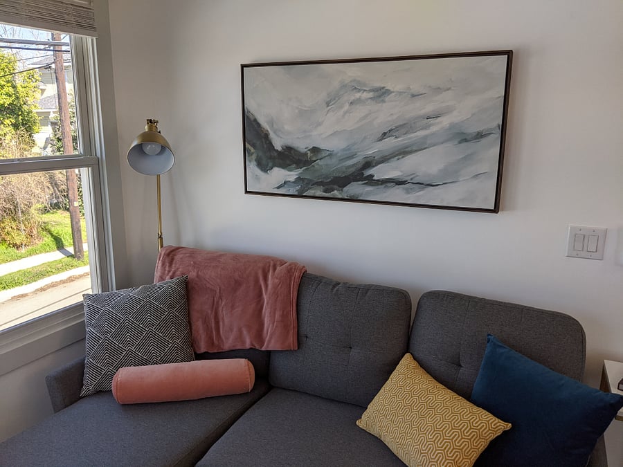 Living room couch.