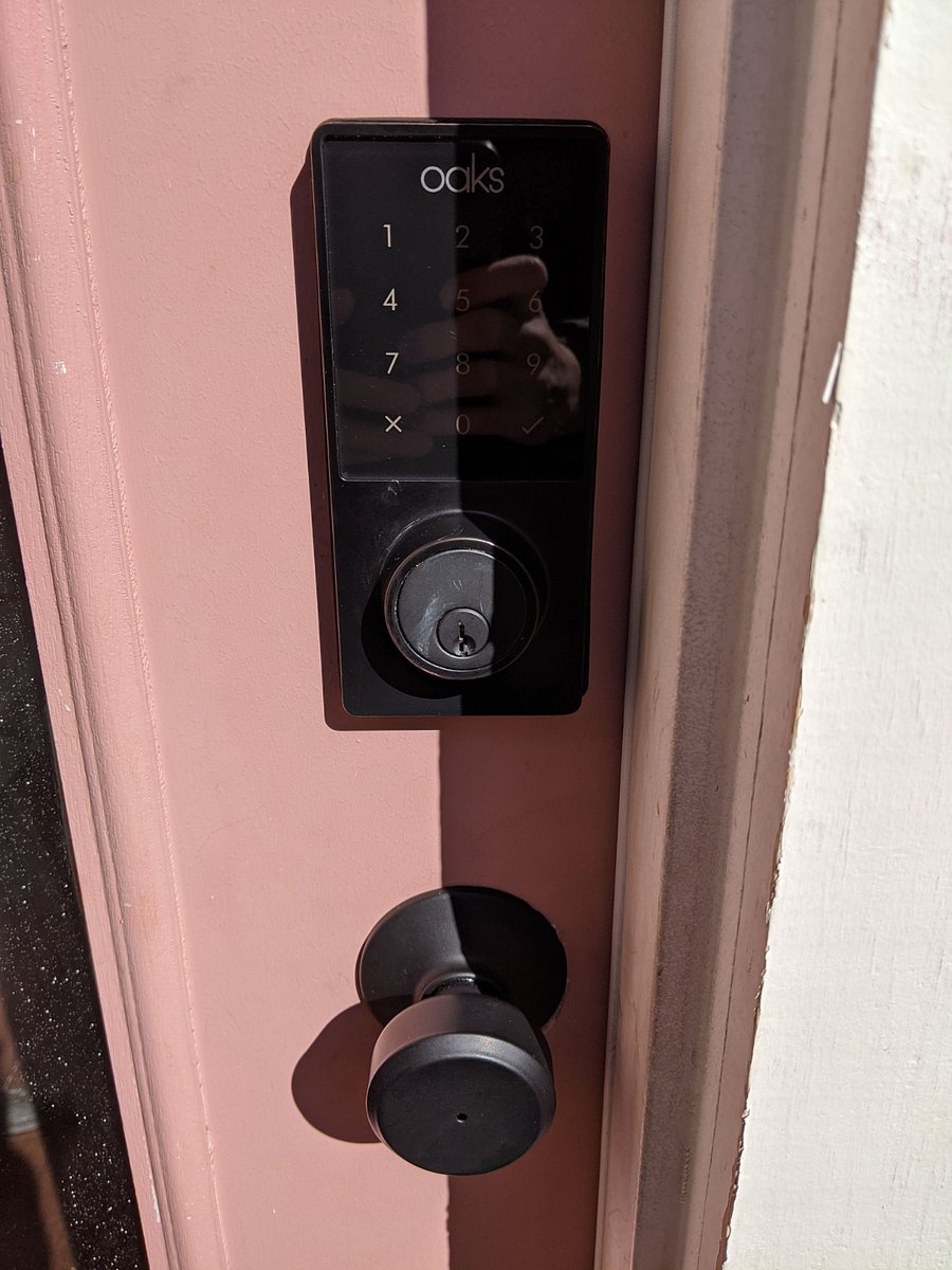 Keypad entry.