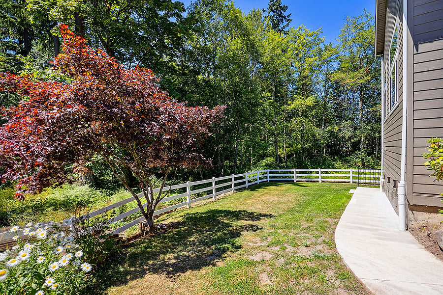 Lighted path to covered patio & studio