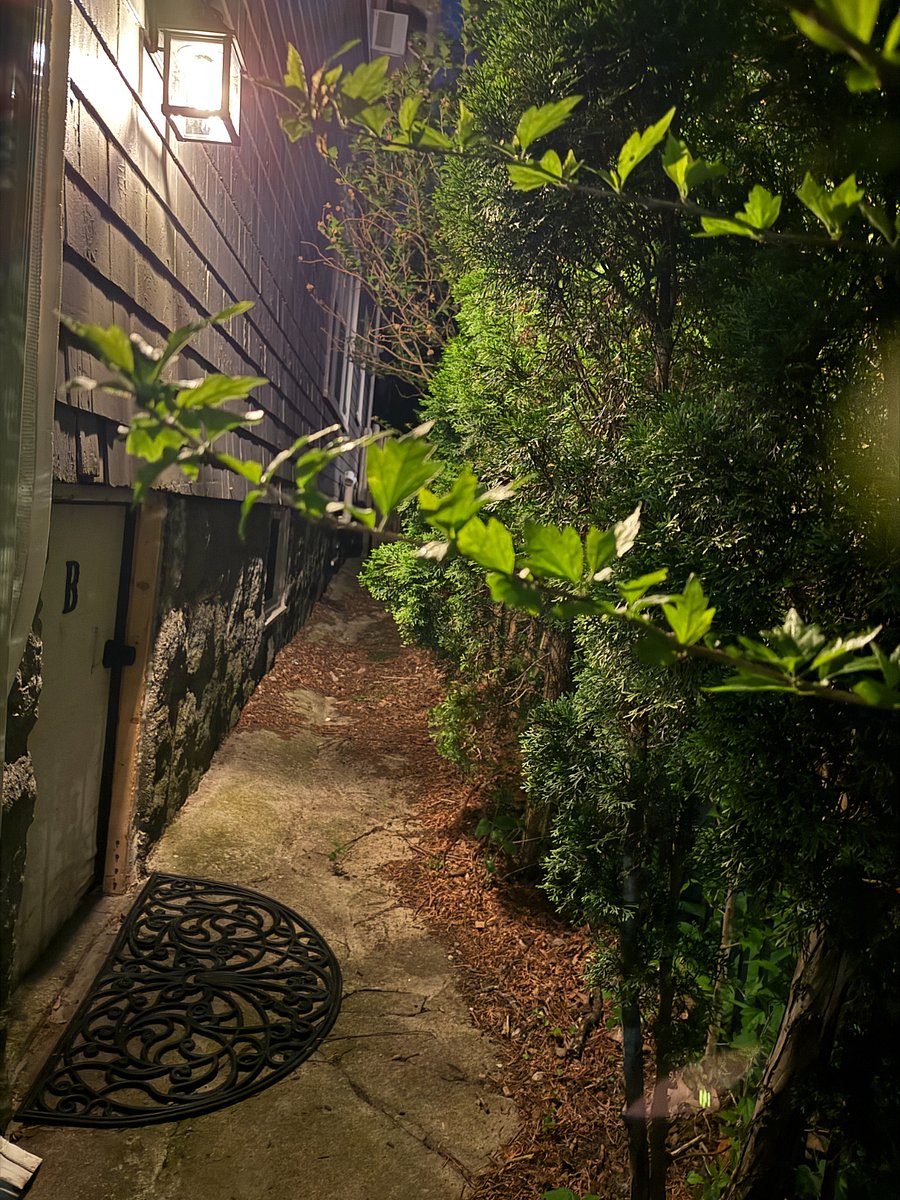 Note small exterior private entrance door.