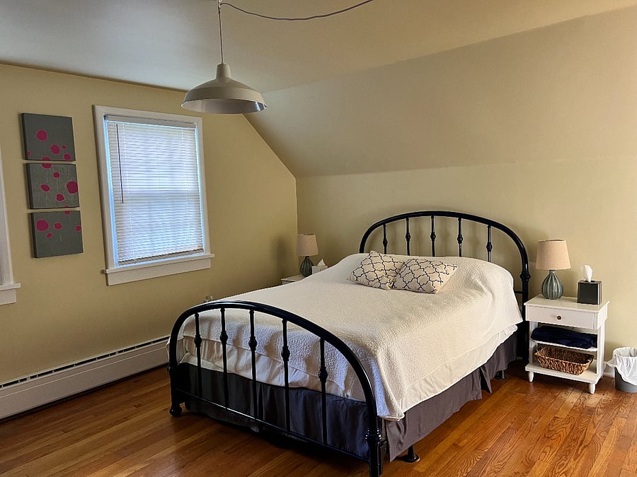 Bedroom 2: Second floor bedroom with queen bed