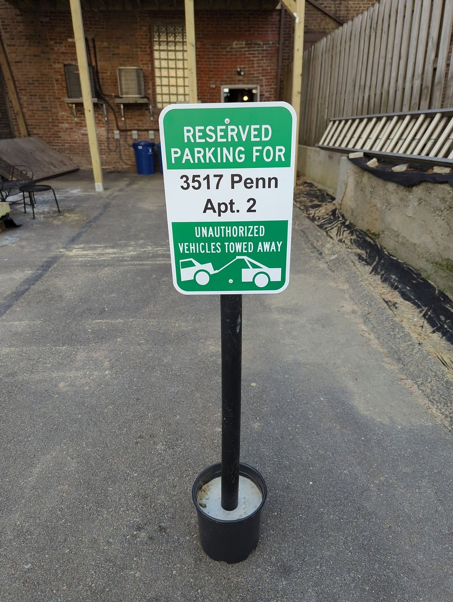 Reserved parking on the rear parking pad for the 2nd floor apartment