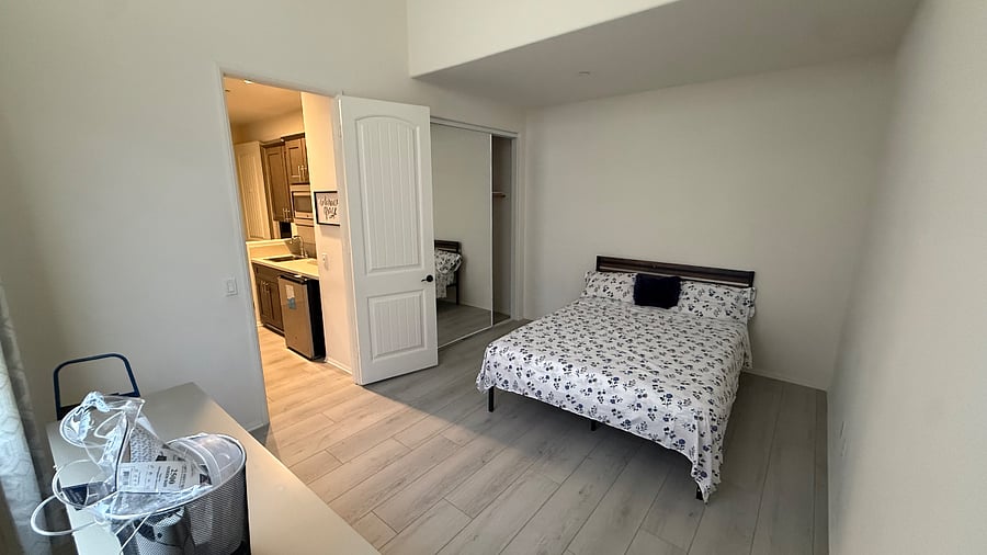 Mother-in-law's bedroom. Queen size bed. 