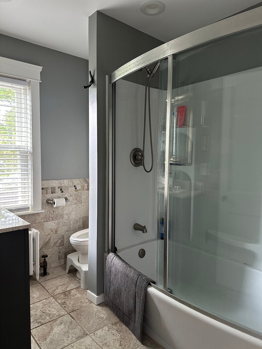 Only Bathroom which is on Second Floor.