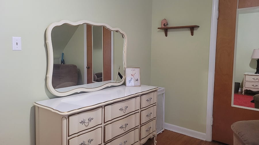 Full size dresser and mirror