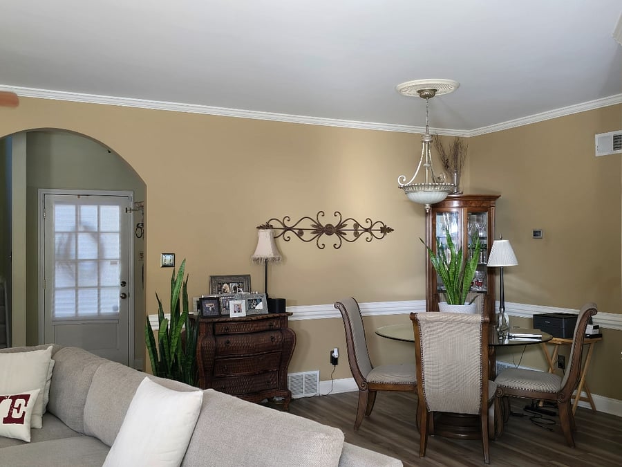 Open concept dining area.