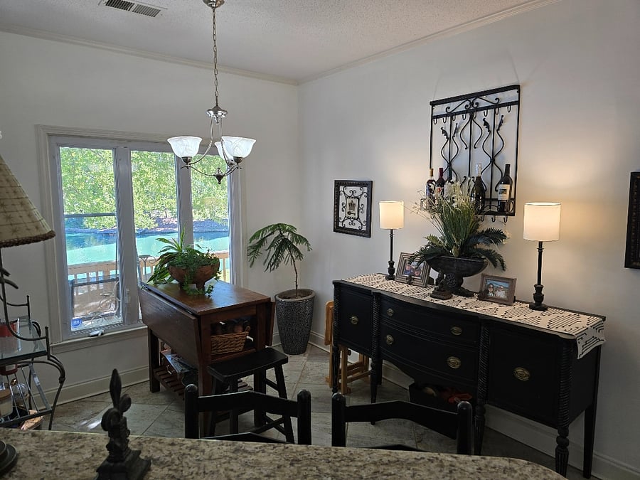 Breakfast area just off the kitchen.