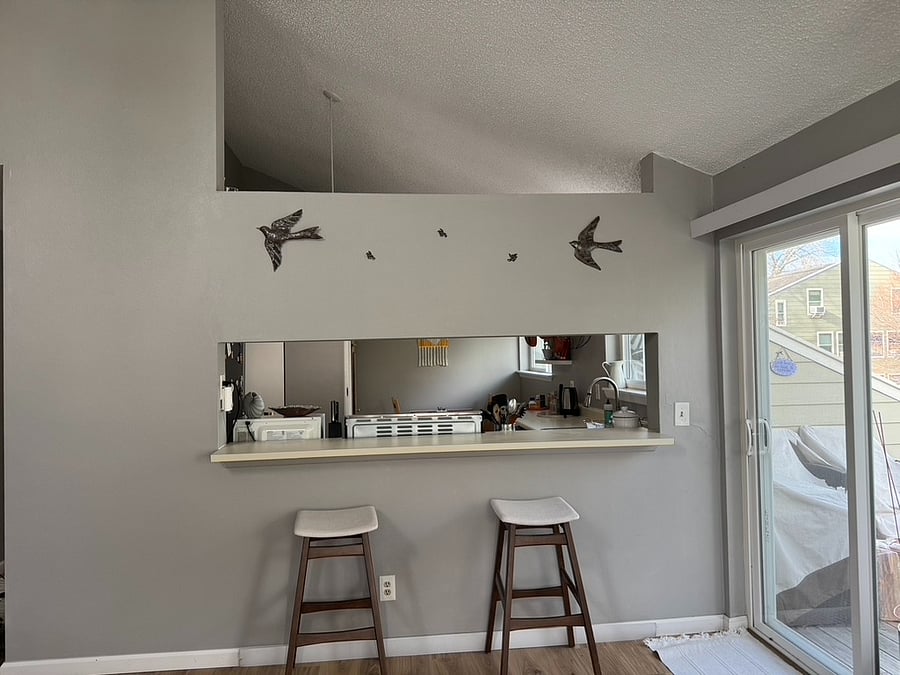 Living Room View to Kitchen