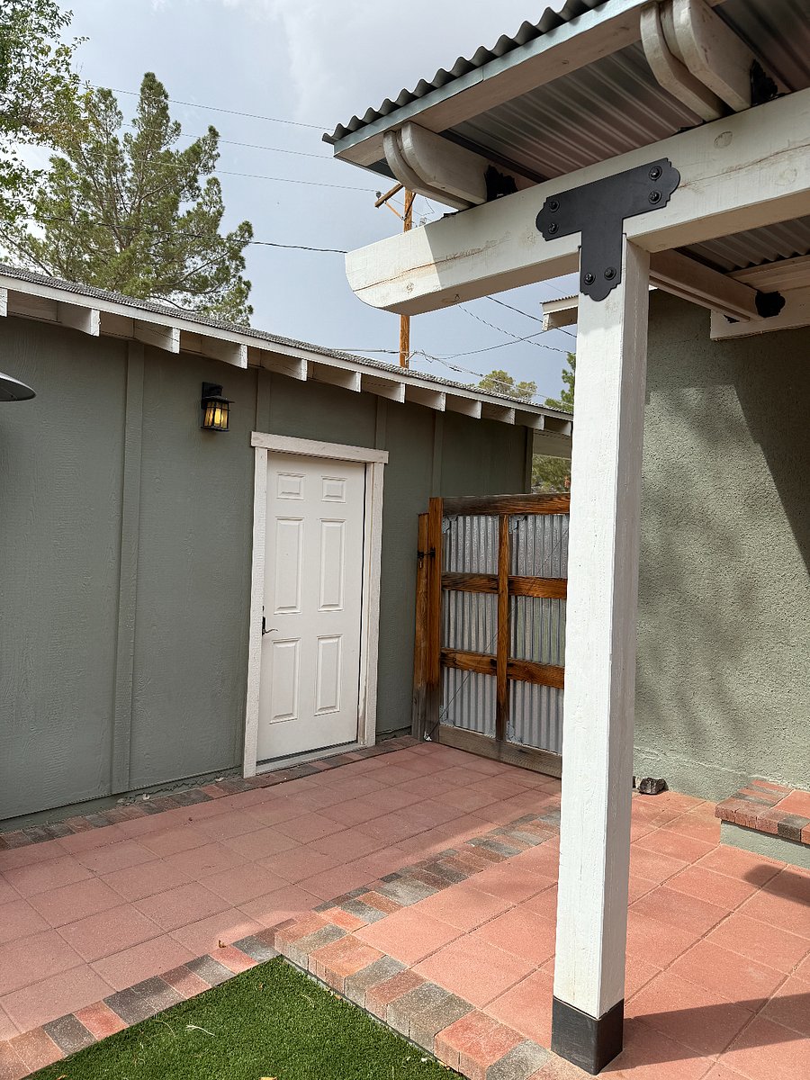 View to Garage Door from Back Door