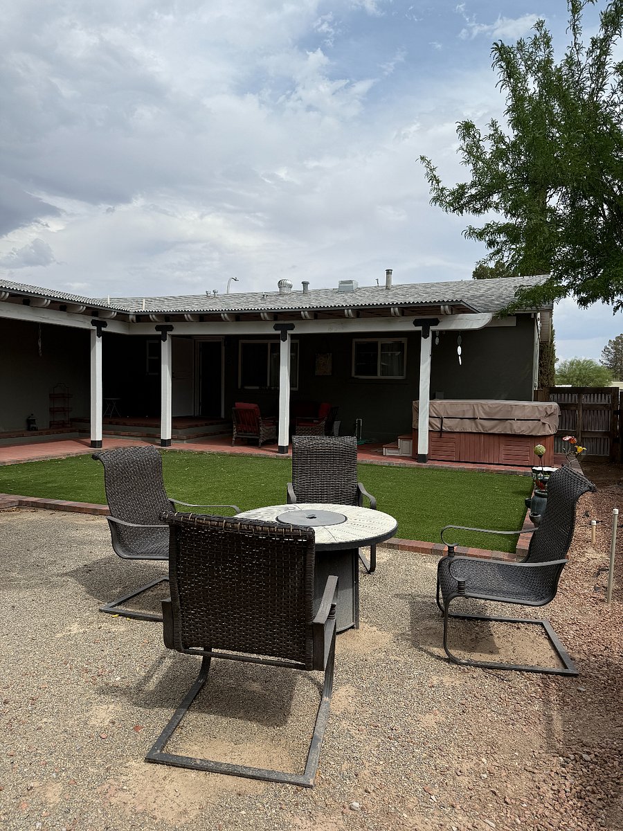 View of Covered Porch & Hot Tub