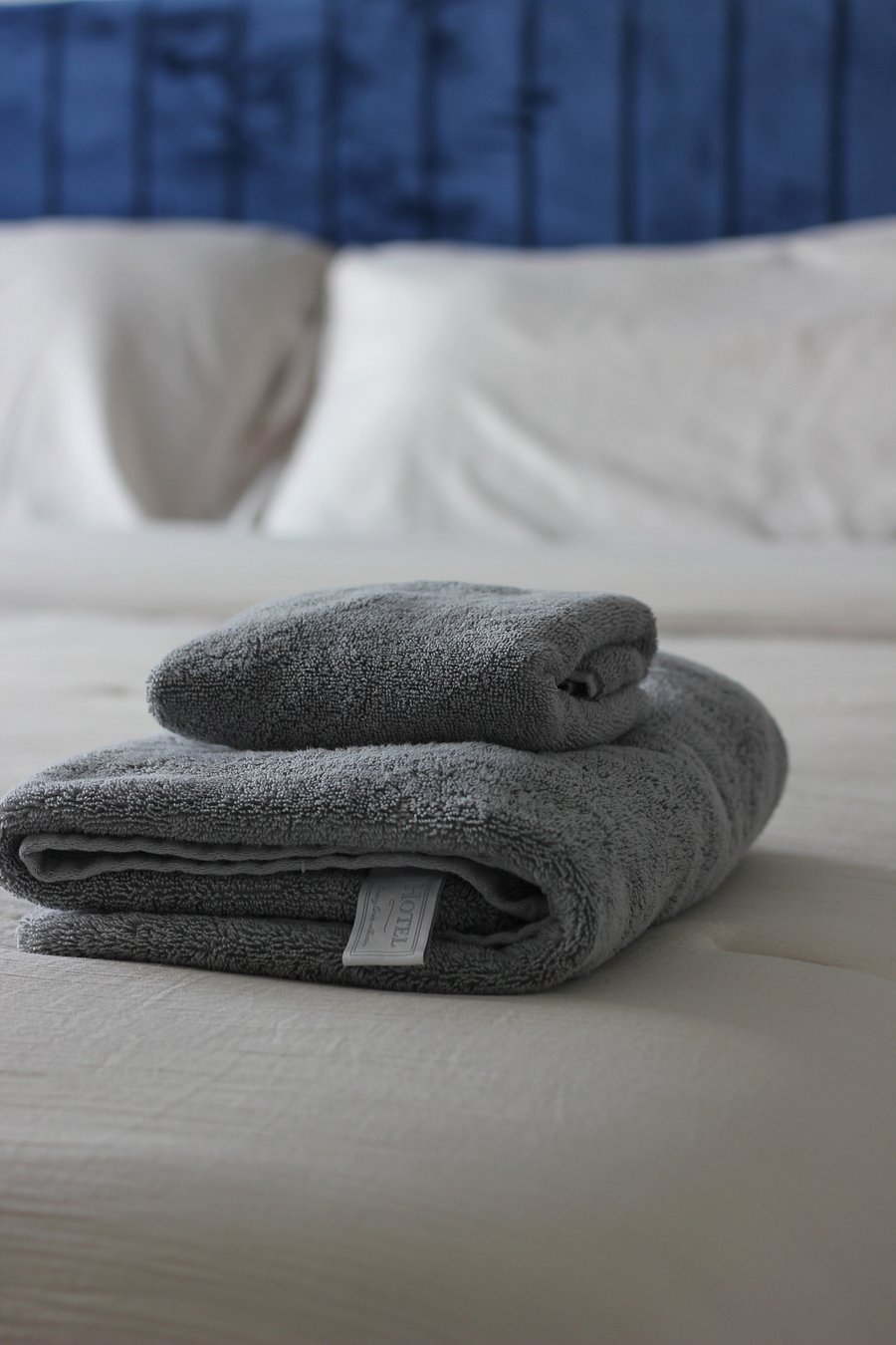An assortment of clean, soft towels are available and provided within the suite.