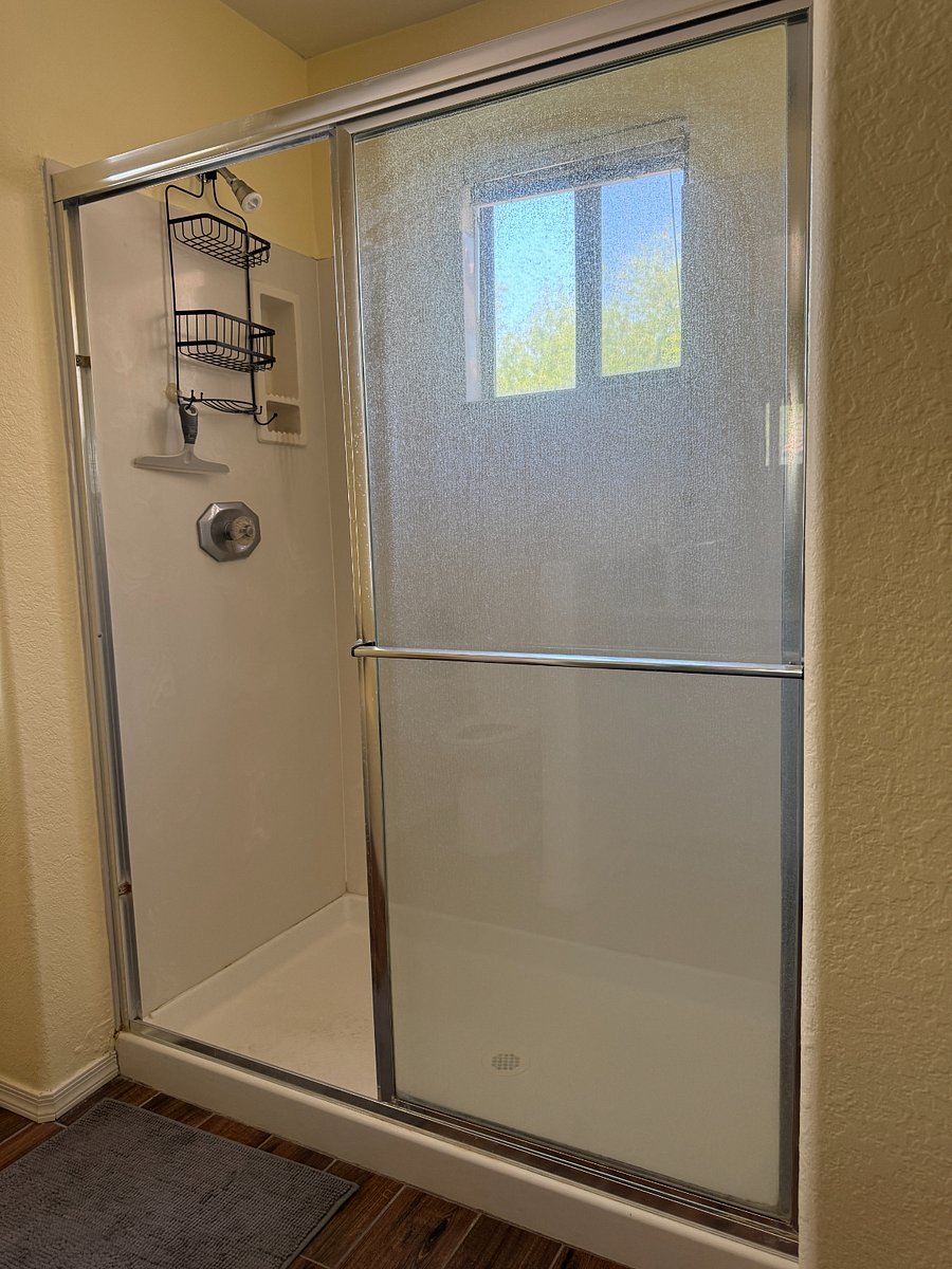 Shower in master bedroom