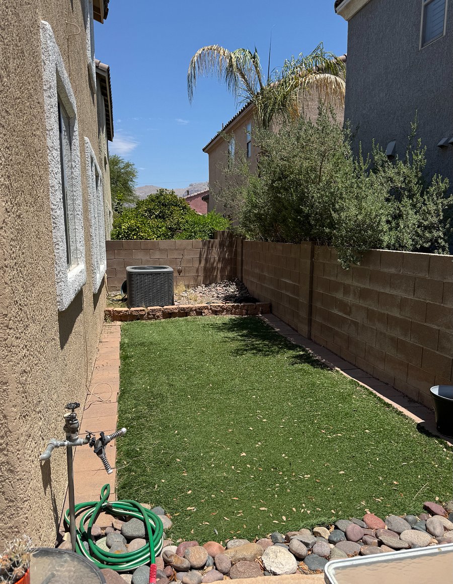 Perfect spot to play fetch with your dog while relaxing in the backyard