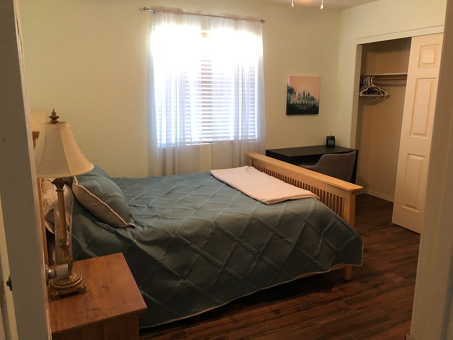 Guest bedroom #2 with Queen Bed (shared bathroom in hallway)