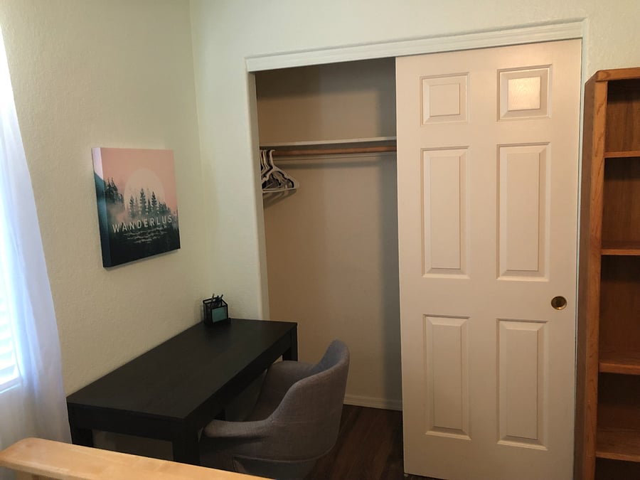 Guest bedroom #2 with Queen Bed (shared bathroom in hallway)
