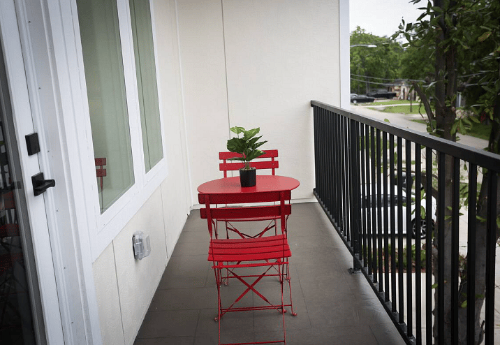 The balcony off of Bedroom One is perfect for morning coffee or a glass of wine in the evening. 