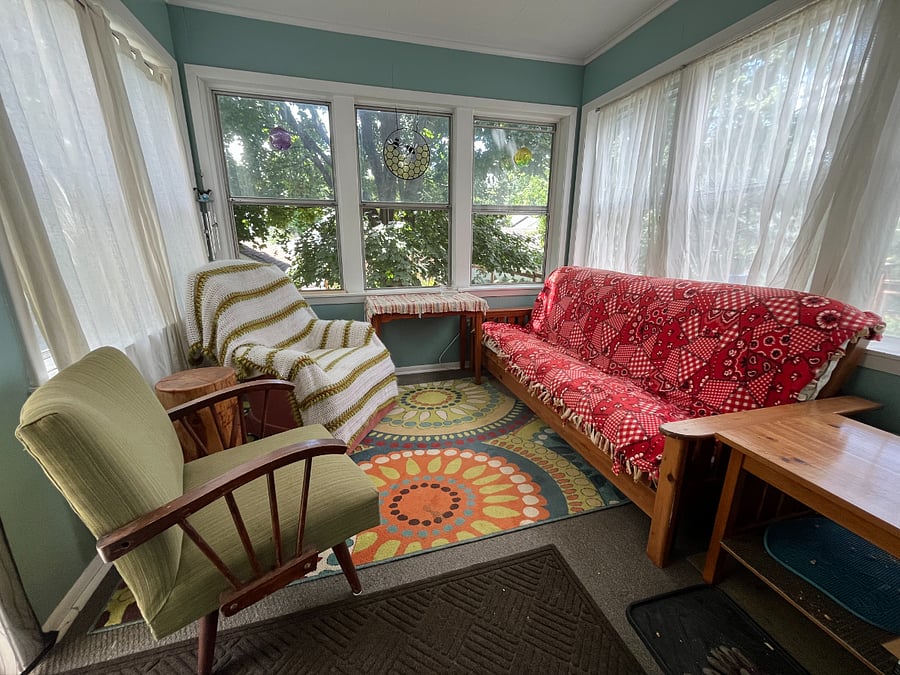 Sun Porch in the back of house
