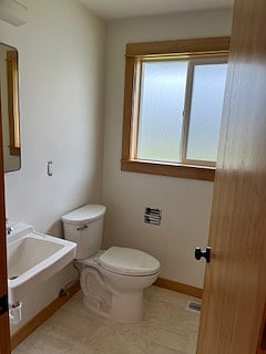 2nd Bathroom off the Laundry Room. Large marble shower.