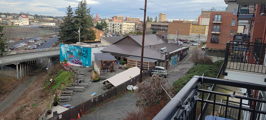 View of Gruff's from deck
