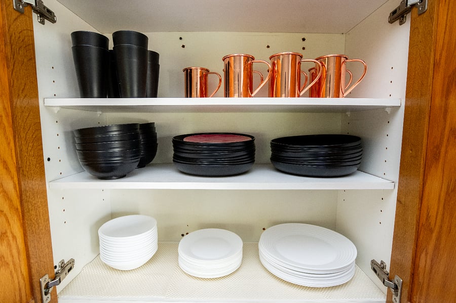 Kitchen is fully stocked with all necessary cooking, baking supplies and utensils