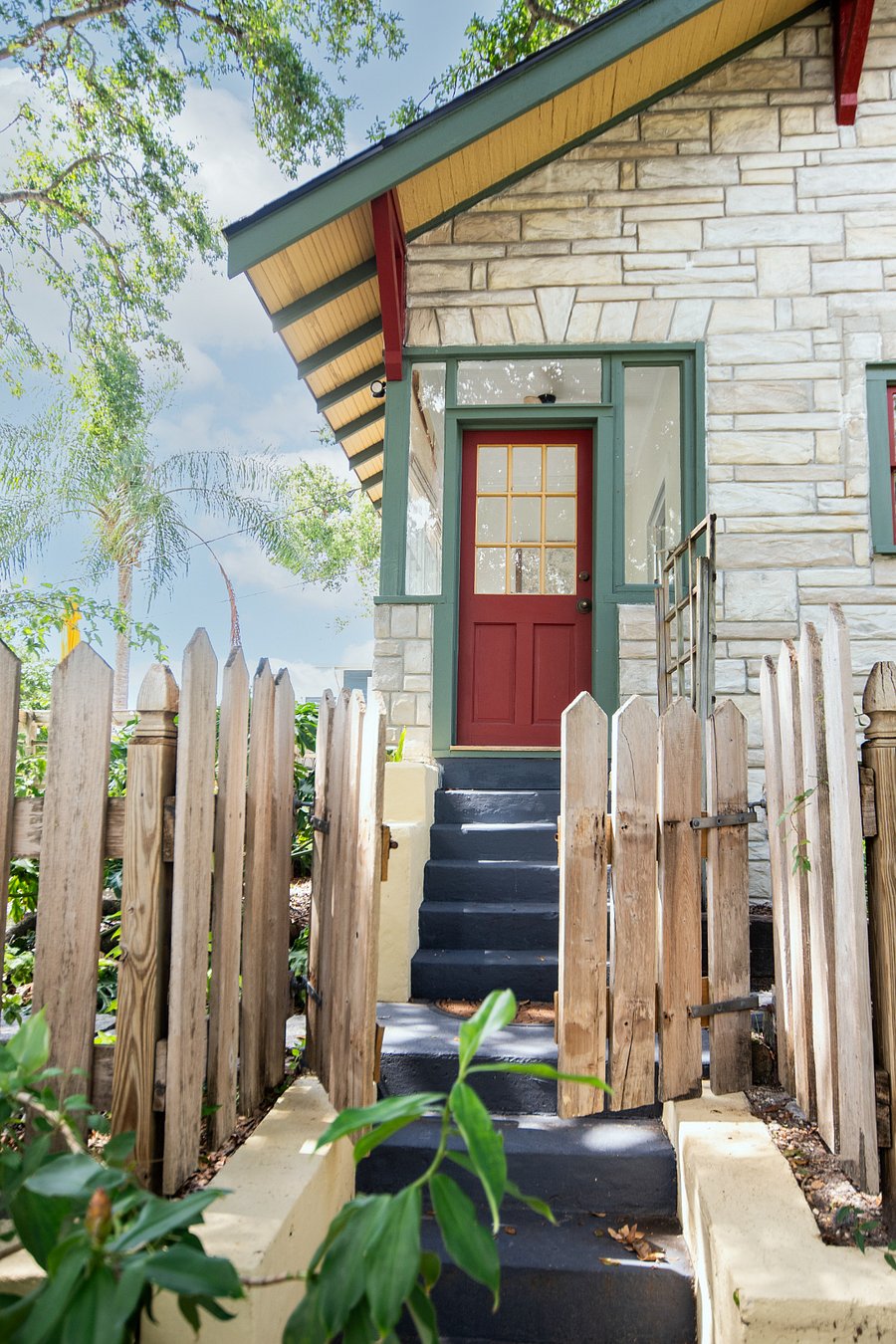 Side entrance to the house