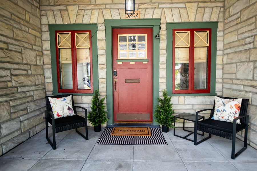 Cozy front porch